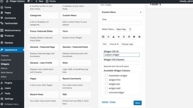 Add Custom WordPress Widget ID and Classes смотреть онлайн