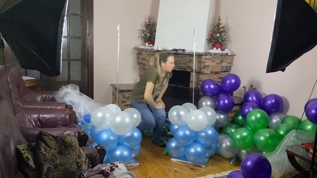 Стойки из шаров своими руками/Racks of balls with your own hands смотреть онлайн