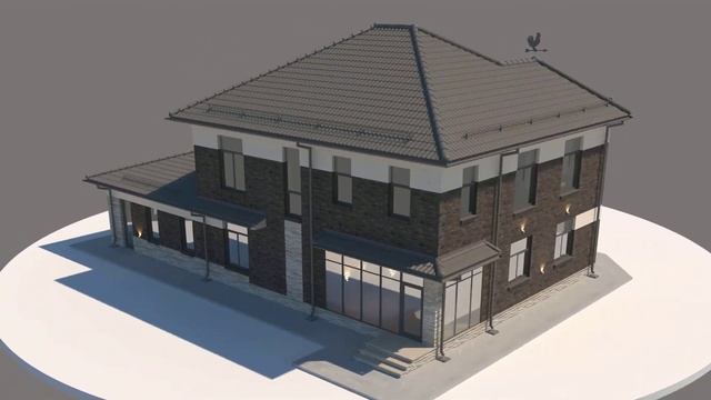 Проект двухэтажного дома с гаражом на 2 авто. Скорая АРХИТЕКТУРНАЯ ПОМОЩЬ смотреть онлайн