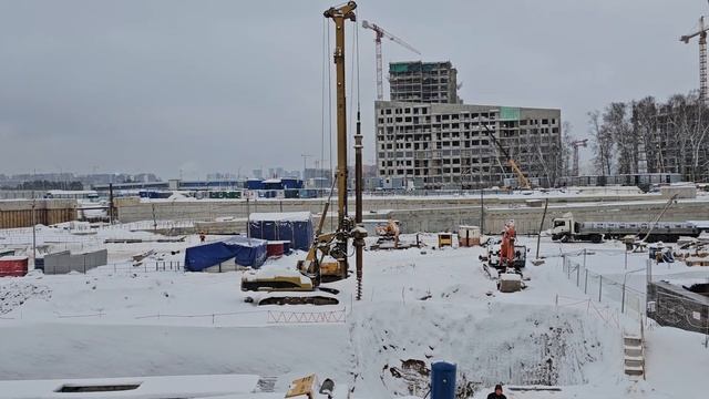 Строительство метродепо Столбово, рядом с м. Коммунарка смотреть онлайн