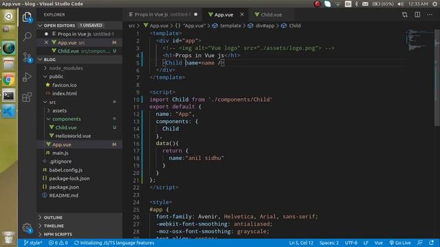 Vue js tutorial for beginners #12 props in vue js смотреть онлайн