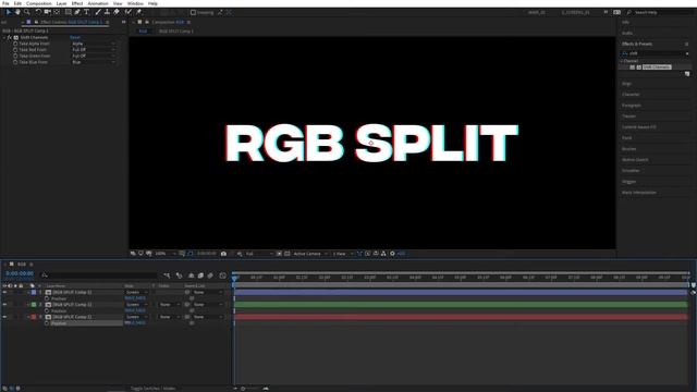 RGB Split Effect Tutorial in After Effects | Chromatic Aberration Tutorial | No Plugins смотреть онлайн