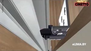 Система раздвижных дверей купе (роликов и направляющих) для шкафов купе Cinetto PS10