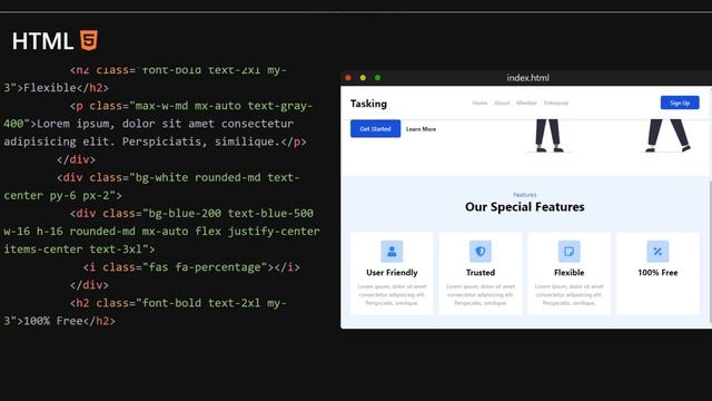 Tailwind App Landing Page Design | Quick Tutorial смотреть онлайн