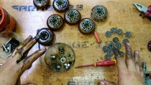 РОЛИКОВЫЕ КОНЬКИ РЕМОНТ СМАЗКА ПОДШИПНИКОВ ОБСЛУЖИВАНИЕ КОЛЁСИКИ ДЛЯ ПРОЕКТА ЛИТОЛ-120 ЗАМЕНА КОЛЁС