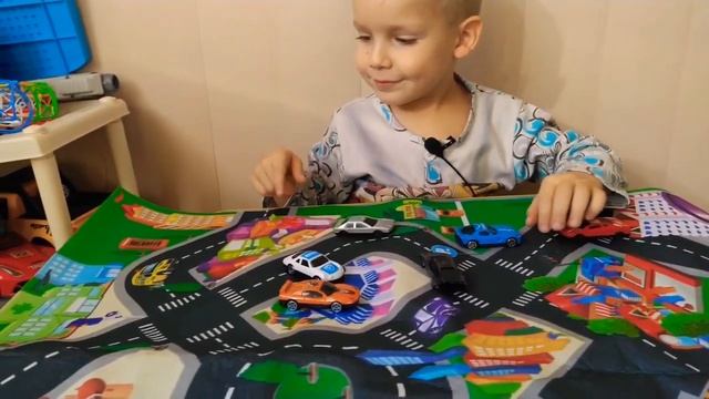 Машинки для мальчиков Коврик городская дорога 49 смотреть онлайн