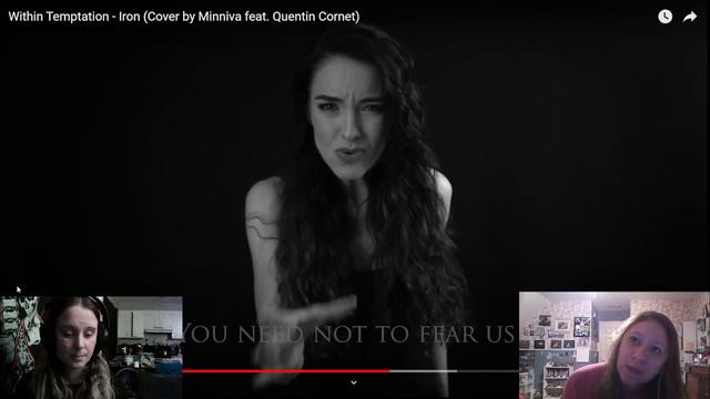 Minniva- "Iron" feat. Quentin Cornet Reaction (Within Temptation Cover) // Amber and Charisse React смотреть онлайн