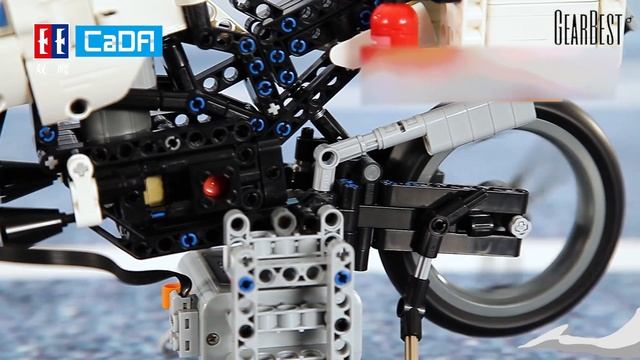 CaDA Two Wheeled Motorcycle Block Toy - GearBest.com смотреть онлайн