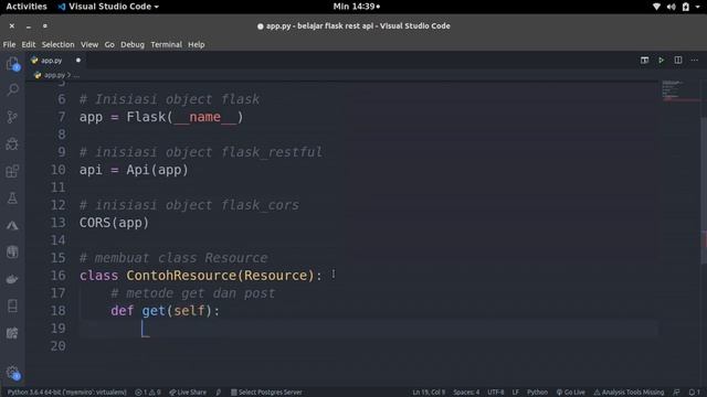 #1 belajar web backend - Belajar membuat REST API pertama dengan Python Flask смотреть онлайн