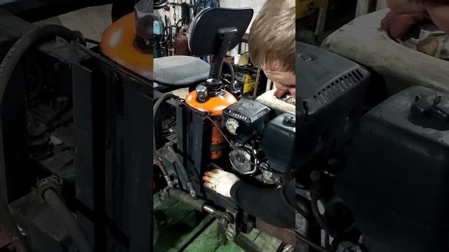 самодельный мини трактор, доработки. смотреть онлайн