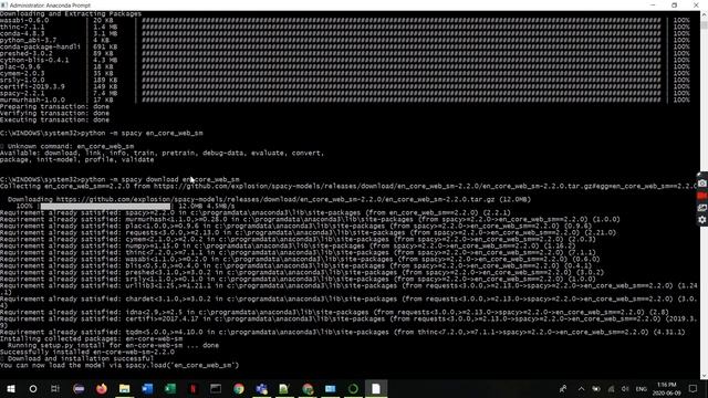 spaCy + Anaconda installation using conda-forge смотреть онлайн