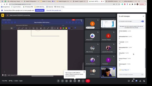Data Analytics With Python | NOC23-CS08 | Live Session 11 | NPTEL смотреть онлайн