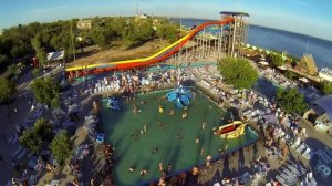 Аквапарк на озере Яровое // Aquapark on Yarovoe Lake