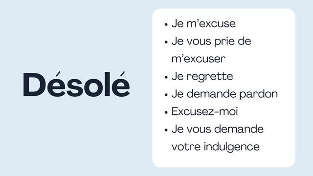 Mieux s'exprimer en français - 15 alternatives pour dire "désolé" смотреть онлайн