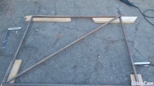 Как сварить рамку под калитку не имея ровной поверхности.