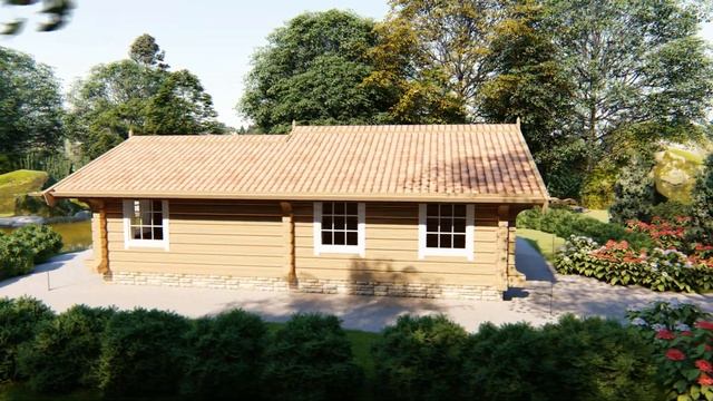 Проект дома из лафета 60 квадратных метров смотреть онлайн