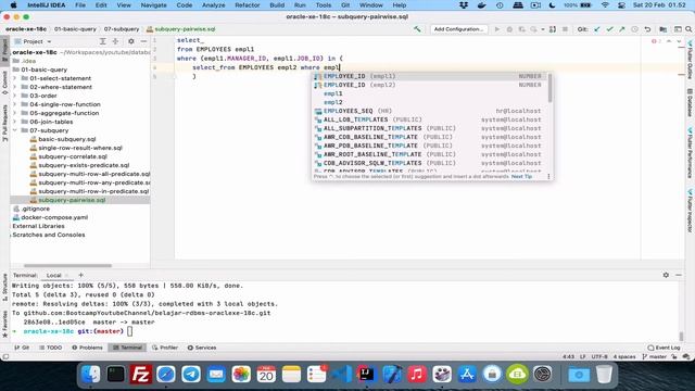 #09.h - Sub Query Pairwise | BELAJAR RDBMS ORACLE 18C смотреть онлайн
