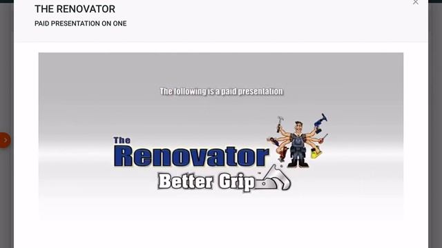 The following is a paid presentation for the Renovator better grip смотреть онлайн