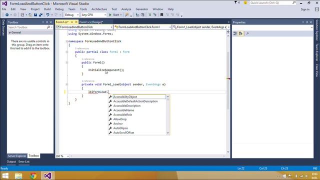 C# Tutorial : Form Load and Button click Event | FoxLearn смотреть онлайн