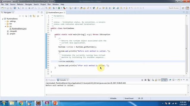 How to terminate JVM using exit method? | Java Runtime class смотреть онлайн