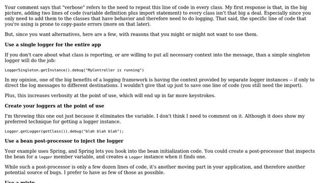 Software Engineering: Is Logger.getLogger(MyClass.class) the best way to initialise log4j loggers? смотреть онлайн