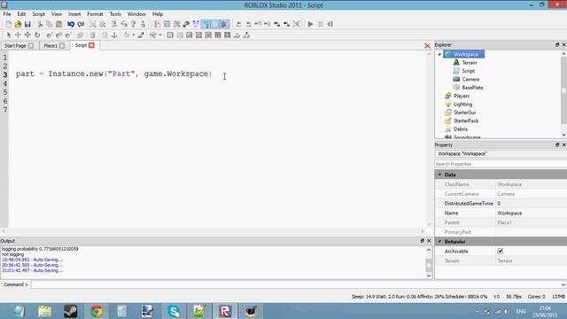 Roblox Beginners Scripting Tutorial 16 - Instances смотреть онлайн