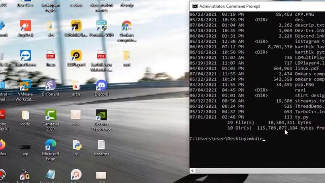 How To Create Folders mkdir dir rmdir remove folders using ms-dos in Telugu DOS Internal Commands смотреть онлайн
