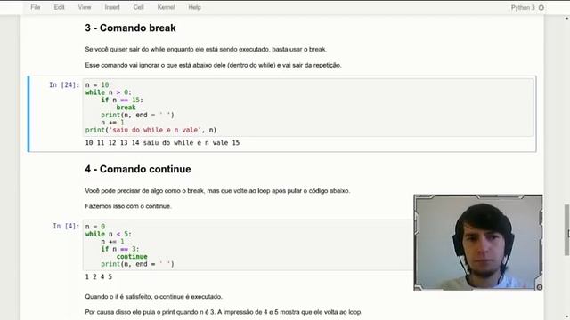 Curso Python 3 | Aula 13 - Repetição com while + break e continue смотреть онлайн