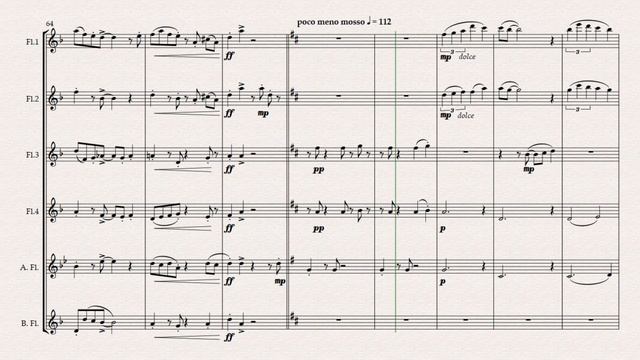 "Jacaranda" Original Tango for Flute Choir.(sheet music) Composed by Grant Horsley смотреть онлайн