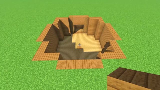 Красивый подземный дом в майнкрафт