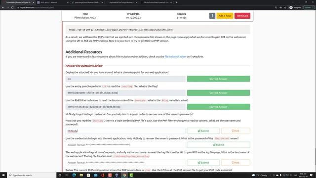 TryHackMe - Advent of Cyber - 2021 Day 6 - Local File Inclusion (LFI) - Patch Management Is Hard смотреть онлайн