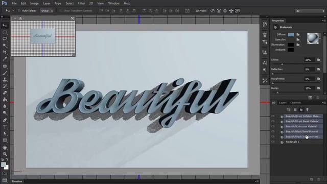 How to Make a 3D Text Effect in Photoshop смотреть онлайн