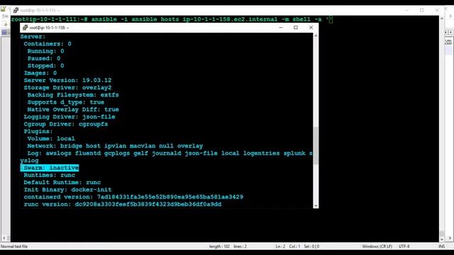 36 Ansible Install AdHoc NodePatterns Docker смотреть онлайн