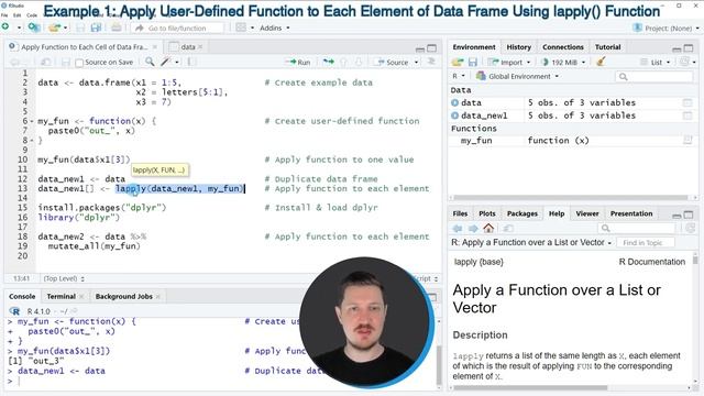 Apply Function to Each Cell of Data Frame in R (2 Examples) | All Elements | BaseR vs. dplyr Packag смотреть онлайн