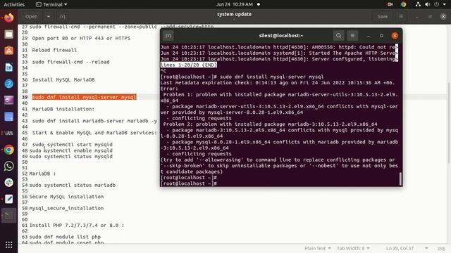 How to Install APACHE, MYSQL and PHP ON Almalinux /RHEL 9 || Install LAMP смотреть онлайн