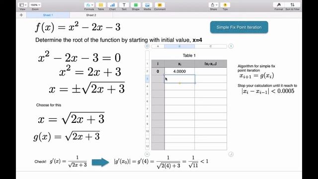 Simple Fix Point Iteration with Numbers смотреть онлайн