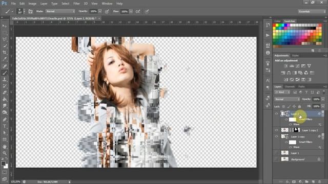 Glitch Effect | Photoshop Tutorial смотреть онлайн