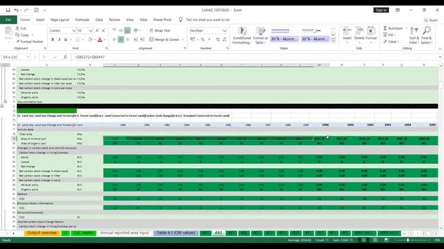 Матрица землепользования для инвентаризации выбросов парниковых газов в секторе ЗИЗЛХ смотреть онлайн