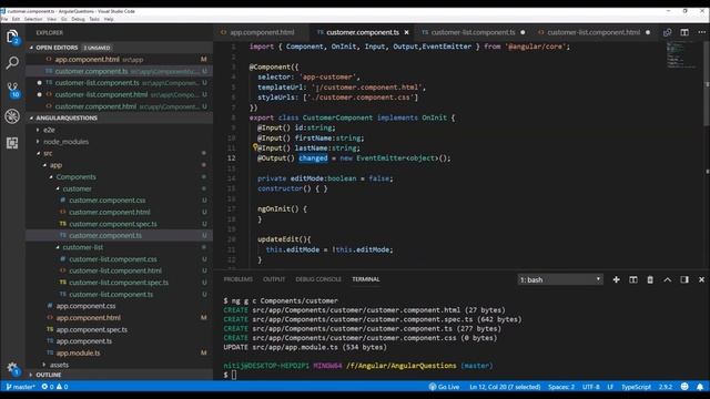 Top Angular 6 Interview Questions with Code Examples | Input and Output Decorators | PART 2 смотреть онлайн