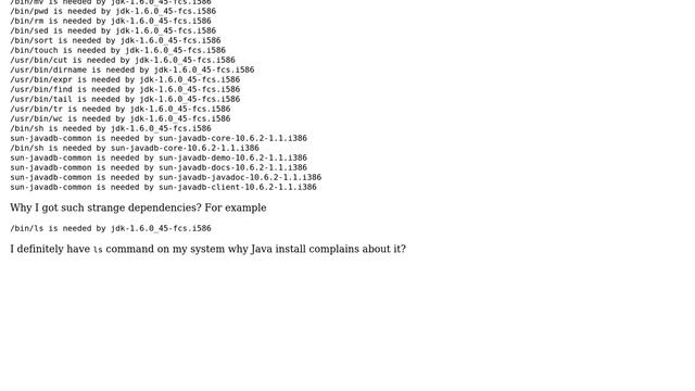Unix & Linux: Strange dependencies when install Java 6 from Oracle to Debian Lenny смотреть онлайн