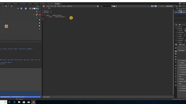 Blender 2 8 Adding Array of objects using script смотреть онлайн