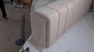 Прикроватная мягкая банкетка своими руками.  Делаем сегментную банкетку. Банкетка-тумбочка.