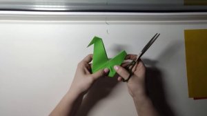 Оригами птица счастья технология 2 класс пошагово // origami bird step by step // 折纸鸟