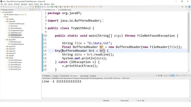 Java 9 new features | More concise try with resources statement | Java Beam смотреть онлайн
