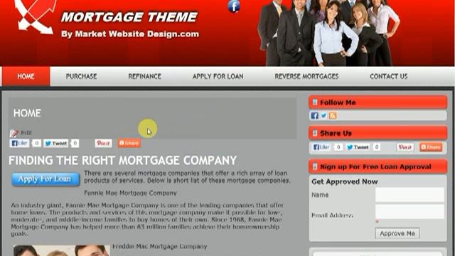 Wordpress Real Estate Theme, Mortgage Design смотреть онлайн