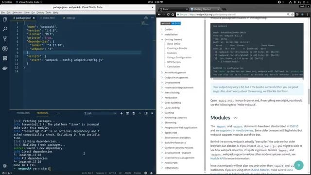 Setting up Webpack & Webpack Dev Server смотреть онлайн