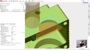 [Урок по фрезерной обработке в SprutCAM 12] 19 - [Третий установ] Обработка скругления