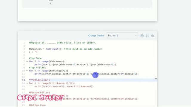 Text alignment | Hackerrank Solution | Python | In hindi | explained step by step смотреть онлайн