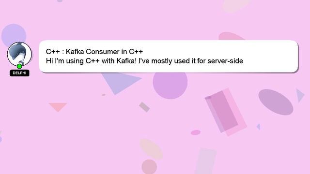 C++ : Kafka Consumer in C++ смотреть онлайн