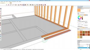 Как сделать самому проект каркасного дома в SketchUp часть 2